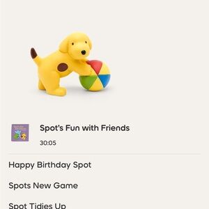 Tonies Cheerful Yellow Dog with Ball Toy